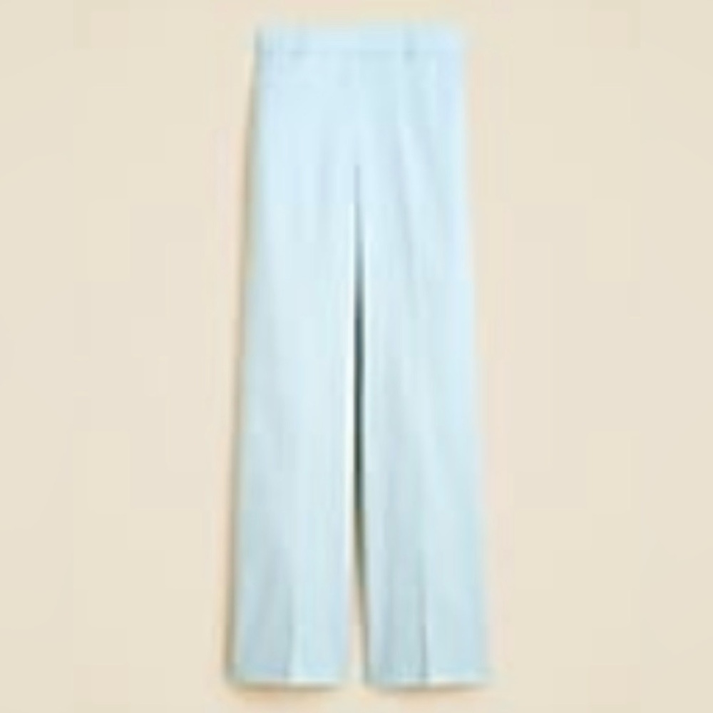 JCrew Carolina pant edgewater blue linen